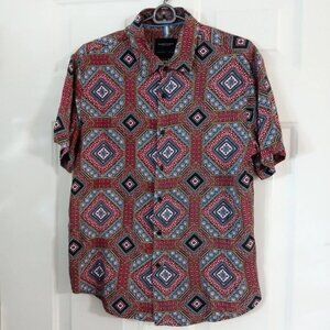 Denim & Flower Ricky Singh Men's Small Paisley Button Up Shirt